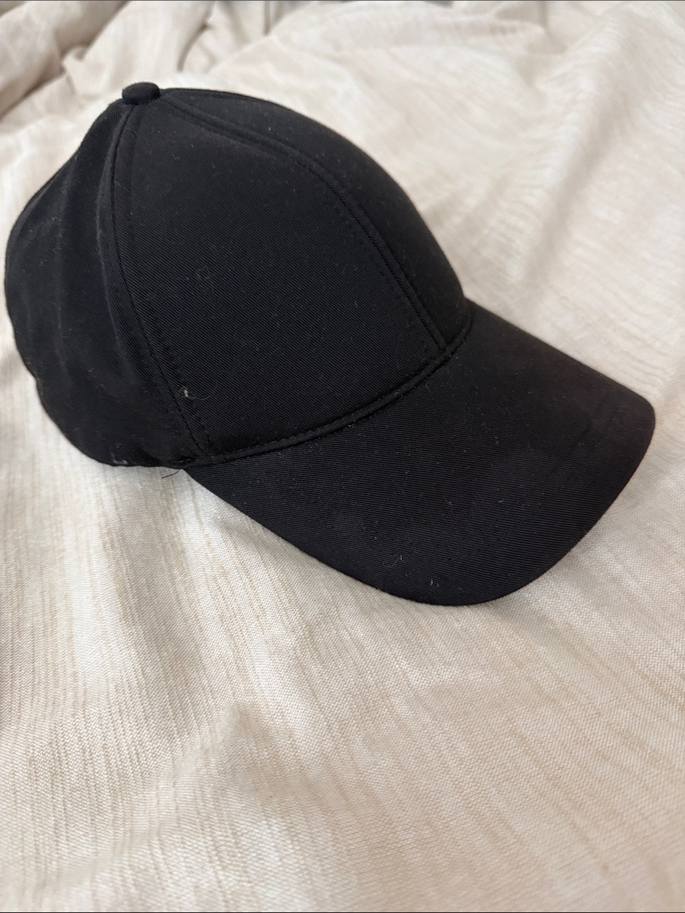 Zara Men's Solid Black Baseball Cap